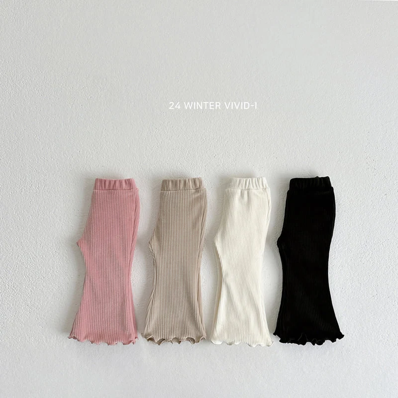 Vivid I - Korean Children Fashion - #discoveringself - Ribbed Pants - 3