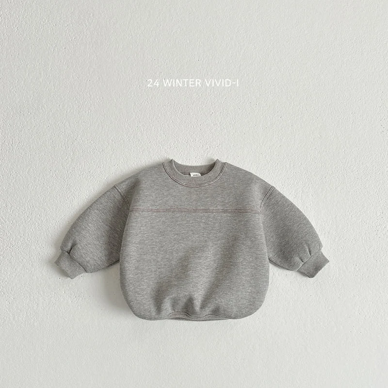 Vivid I - Korean Children Fashion - #discoveringself - Stitch Slit Sweatshirts - 6