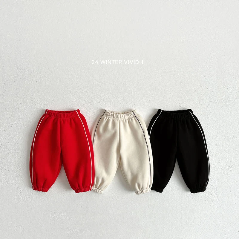 Vivid I - Korean Children Fashion - #discoveringself - Winter Strap Jogger Pants