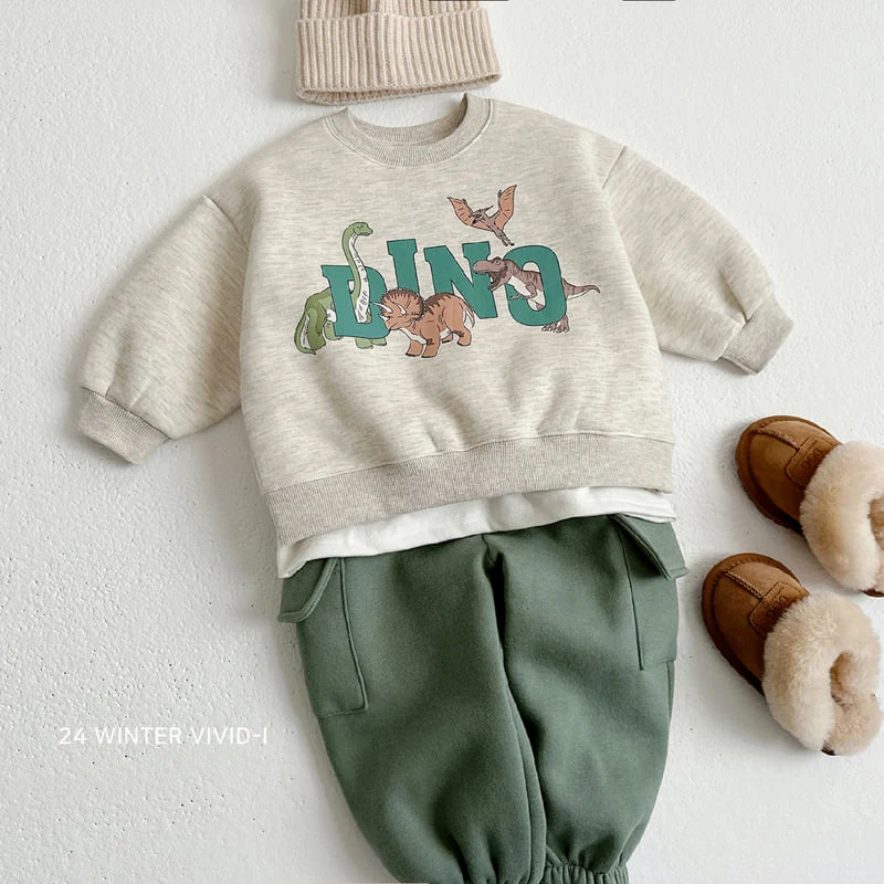 Vivid I - Korean Children Fashion - #discoveringself - Dino Top Bottom Set - 9