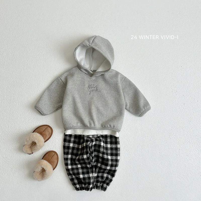 Vivid I - Korean Children Fashion - #fashionkids - Check Winter Jogger Pants - 6