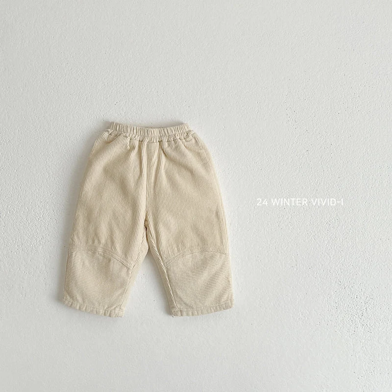 Vivid I - Korean Children Fashion - #fashionkids - Slit Corduroy Pants - 5