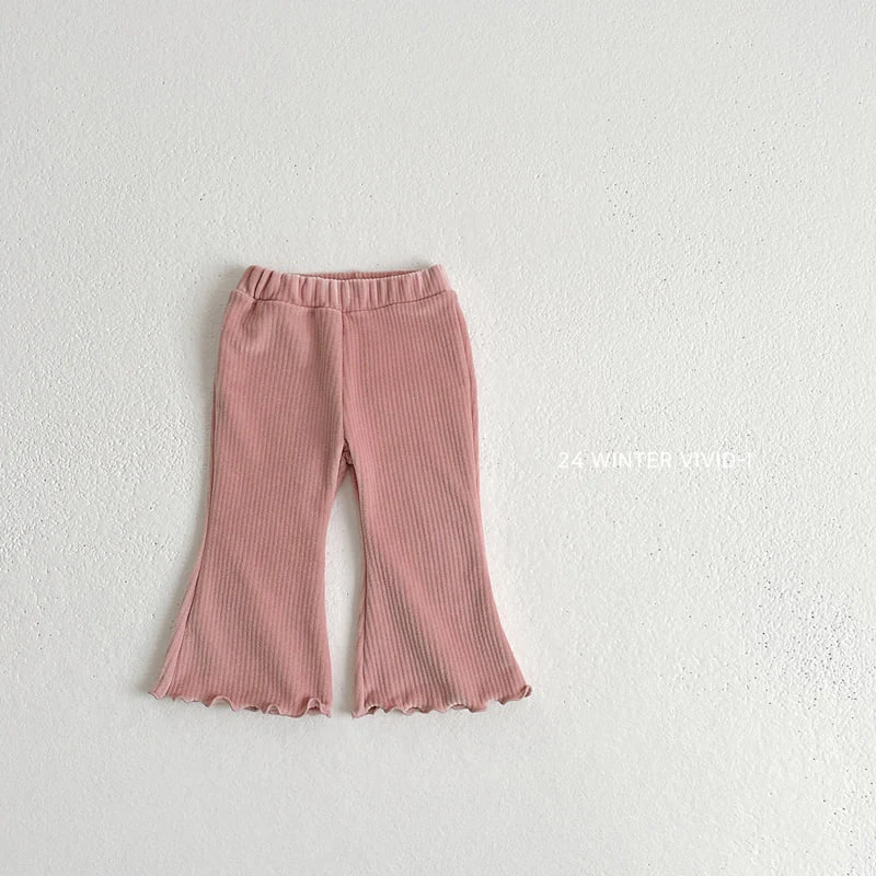 Vivid I - Korean Children Fashion - #discoveringself - Ribbed Pants - 4