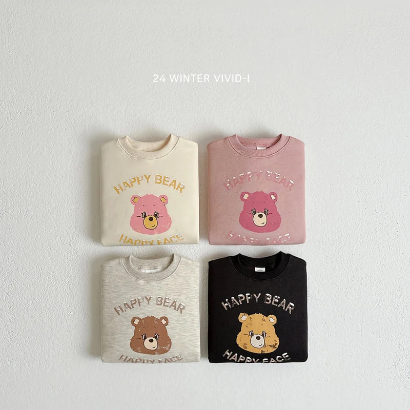 Vivid I - Korean Children Fashion - #fashionkids - Happy Bear Sweatshirts - 3