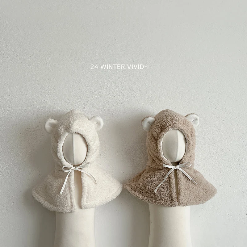 Vivid I - Korean Children Fashion - #fashionkids - Bear Cape