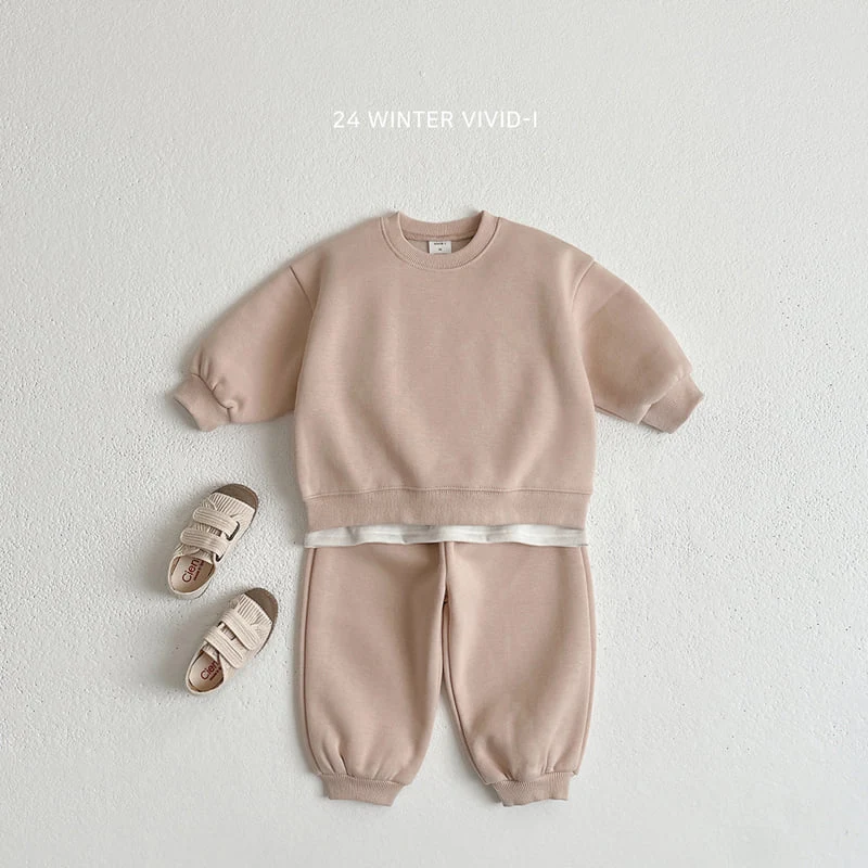 Vivid I - Korean Children Fashion - #fashionkids - Vivid Basic Top Bottom Set - 5