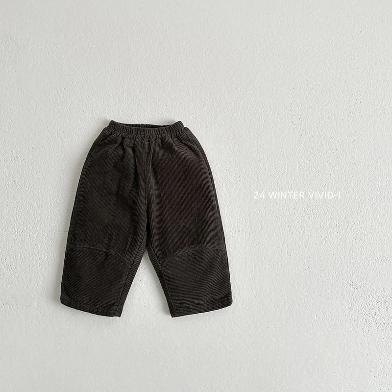 Vivid I - Korean Children Fashion - #kidsshorts - Slit Corduroy Pants - 6