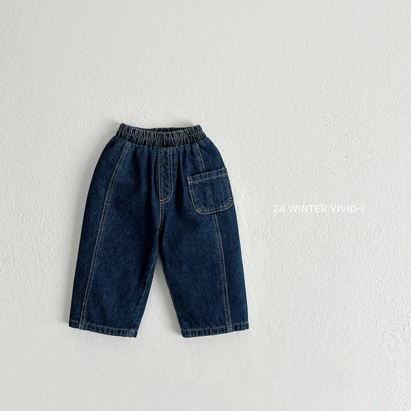 Vivid I - Korean Children Fashion - #fashionkids - Winter Pocket Jeans - 4