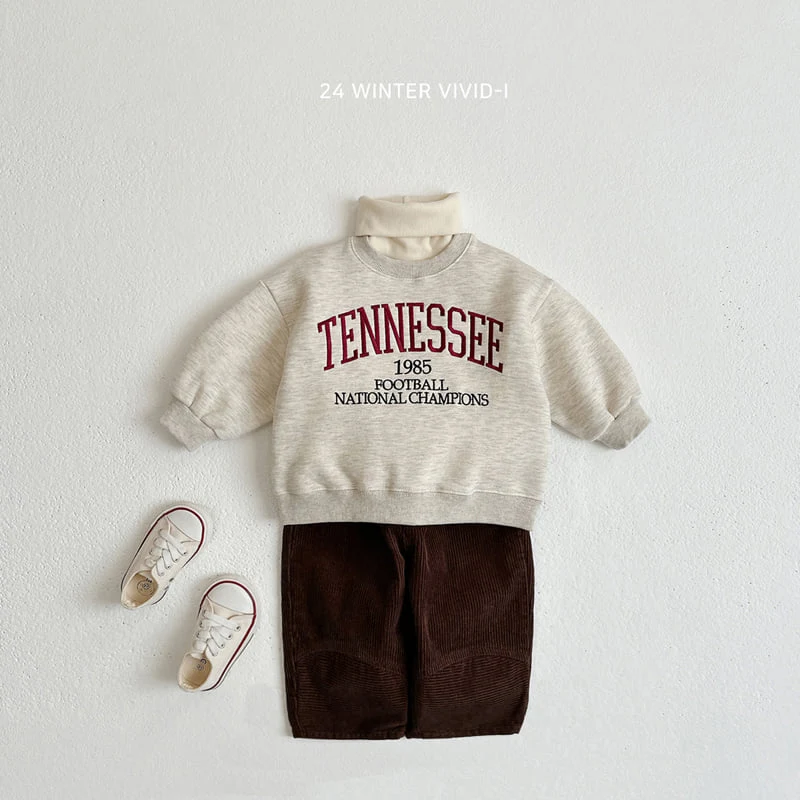 Vivid I - Korean Children Fashion - #kidsshorts - Tennessee Embroidery Sweatshirts - 9