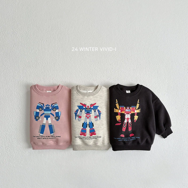 Vivid I - Korean Children Fashion - #kidsstore - Robot Sweatshirts