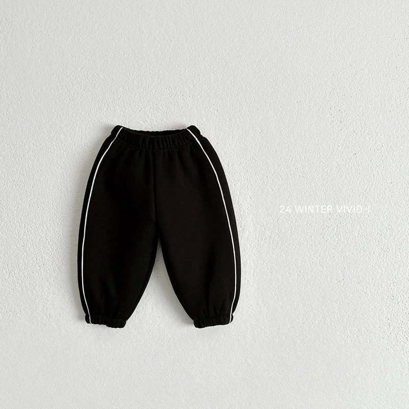 Vivid I - Korean Children Fashion - #kidsshorts - Winter Strap Jogger Pants - 4