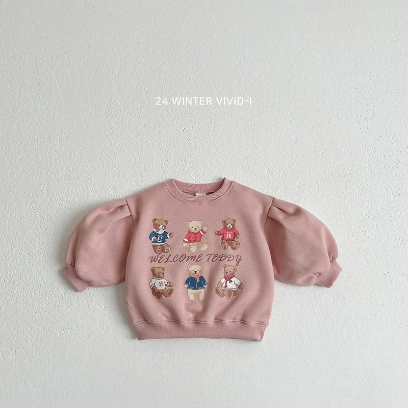 Vivid I - Korean Children Fashion - #kidzfashiontrend - Bear Puff Sweatshirts - 5