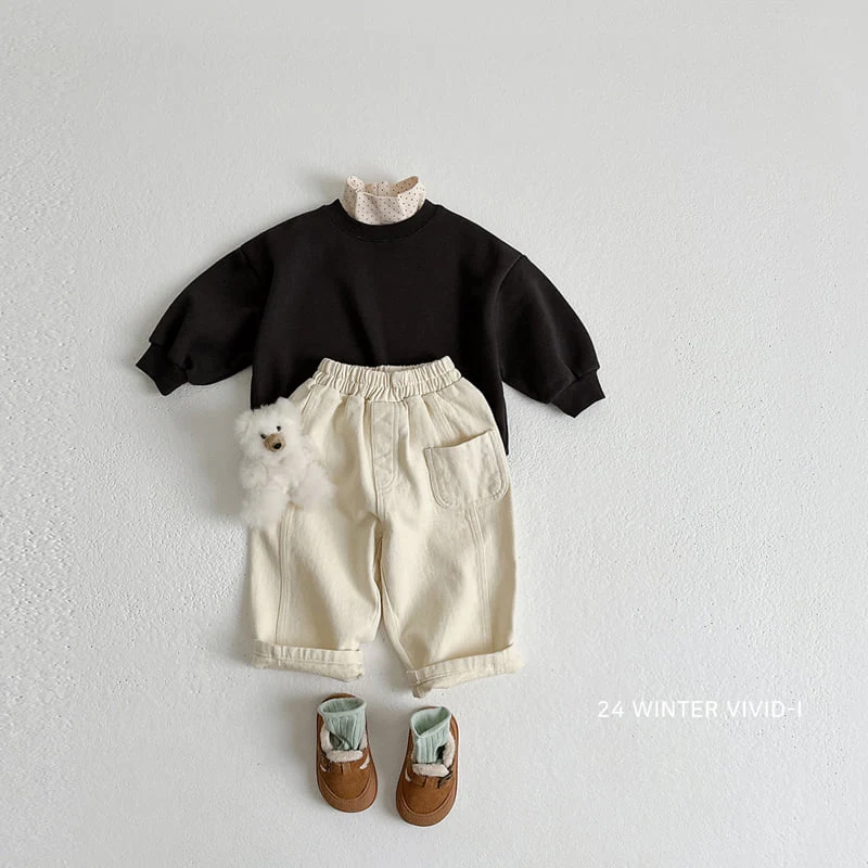 Vivid I - Korean Children Fashion - #littlefashionista - Fleece Cotton Pants - 8