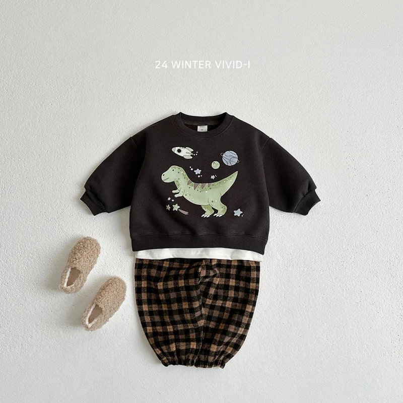 Vivid I - Korean Children Fashion - #littlefashionista - Check Winter Jogger Pants - 11