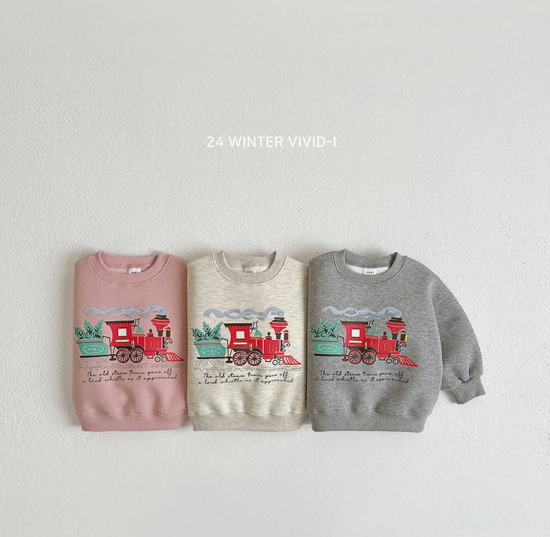 Vivid I - Korean Children Fashion - #littlefashionista - Train Sweatshirts