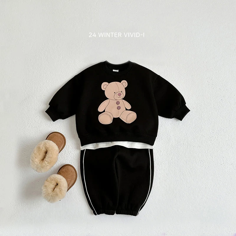 Vivid I - Korean Children Fashion - #littlefashionista - Winter Strap Jogger Pants - 7