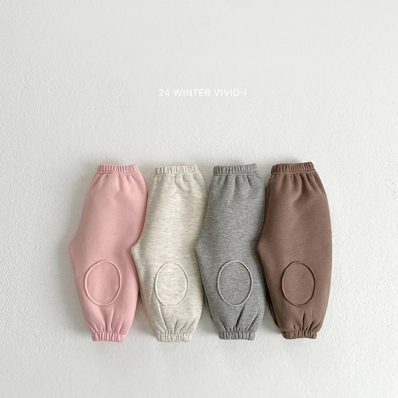 Vivid I - Korean Children Fashion - #magicofchildhood - Patch Jogger Pants