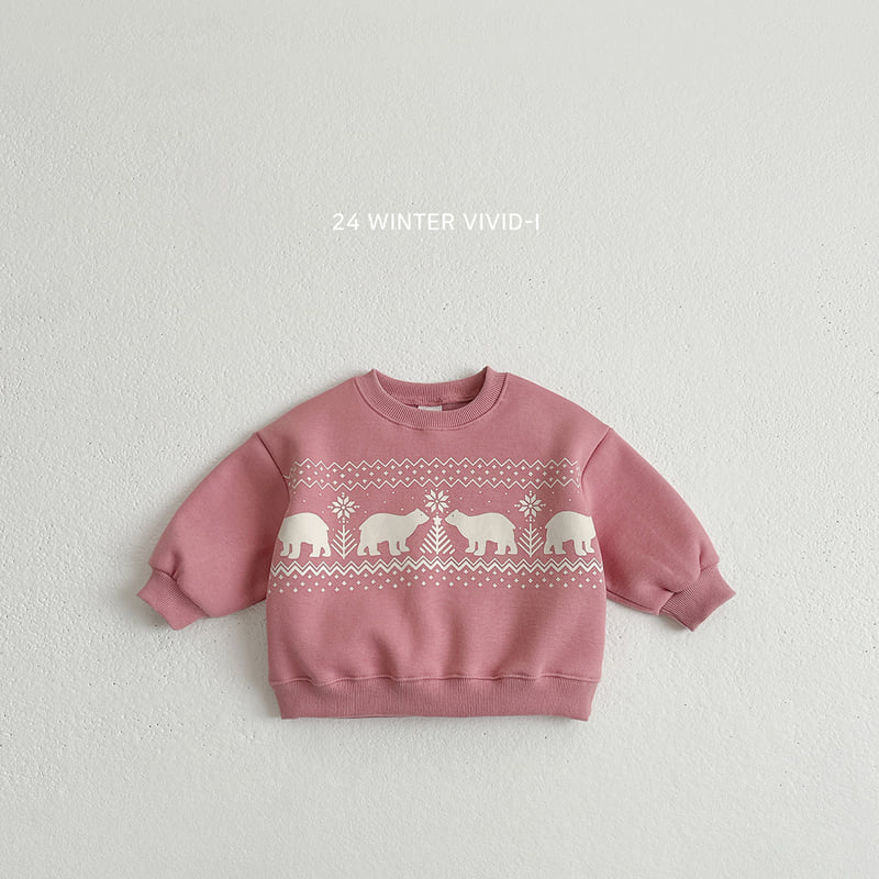 Vivid I - Korean Children Fashion - #littlefashionista - Nordic Pattern Sweatshirts - 4