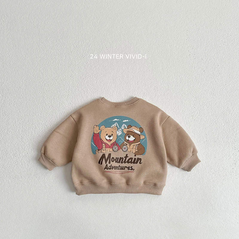 Vivid I - Korean Children Fashion - #magicofchildhood - Mountain Bear Sweatshirts - 6