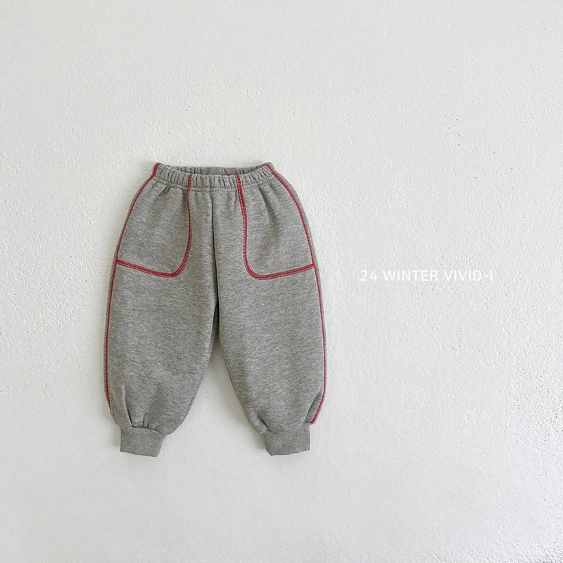 Vivid I - Korean Children Fashion - #magicofchildhood - Binding Jogger Pants - 5