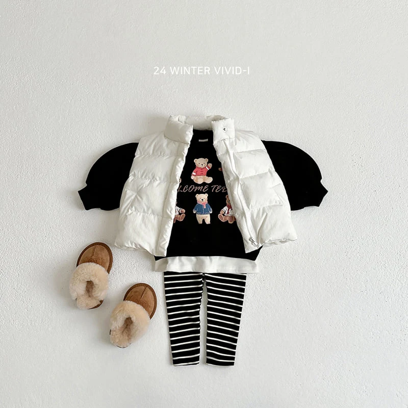 Vivid I - Korean Children Fashion - #minifashionista - Warm Stripe Leggings - 12