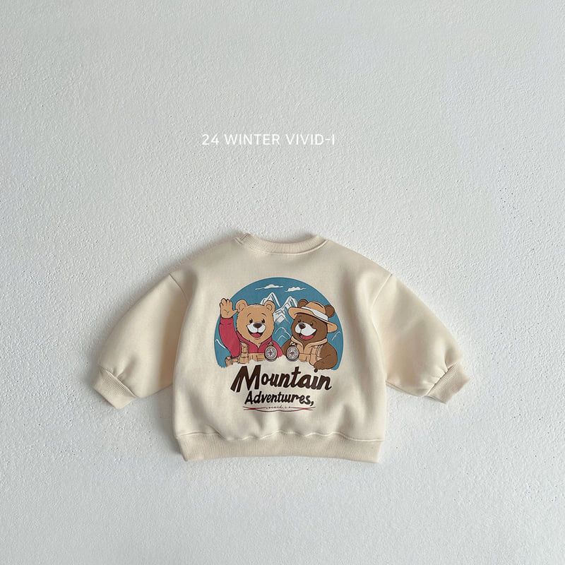 Vivid I - Korean Children Fashion - #minifashionista - Mountain Bear Sweatshirts - 7