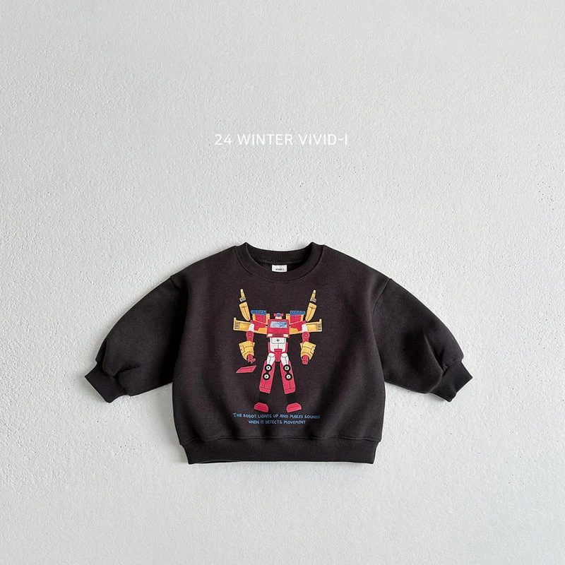 Vivid I - Korean Children Fashion - #minifashionista - Robot Sweatshirts - 6