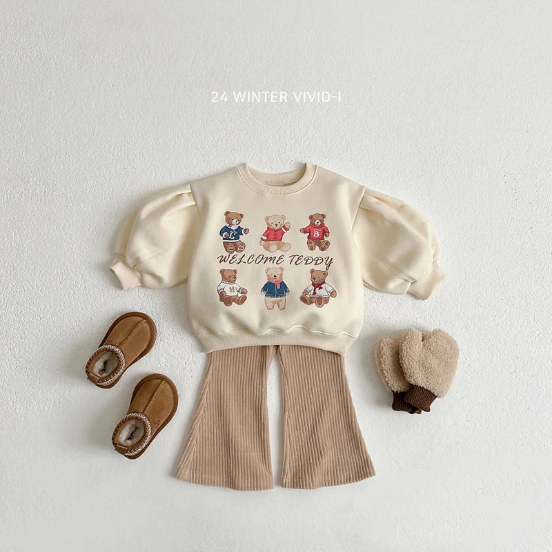 Vivid I - Korean Children Fashion - #prettylittlegirls - Bear Puff Sweatshirts - 10