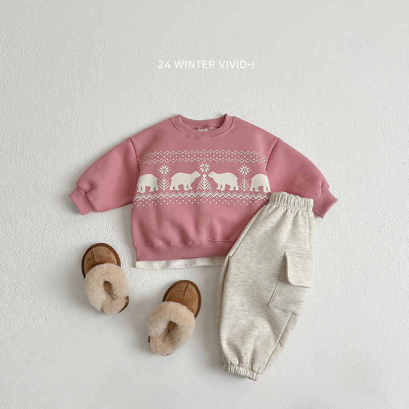 Vivid I - Korean Children Fashion - #stylishchildhood - Nordic Pattern Sweatshirts - 9