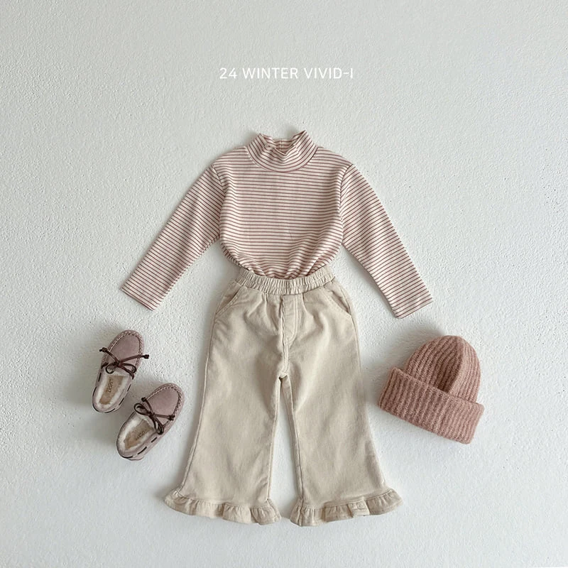 Vivid I - Korean Children Fashion - #todddlerfashion - Basic Turtleneck Tee Set - 12