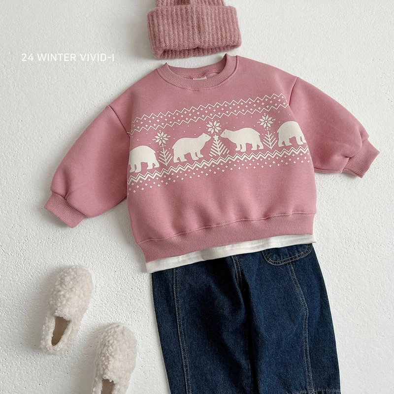 Vivid I - Korean Children Fashion - #toddlerclothing - Nordic Pattern Sweatshirts - 8