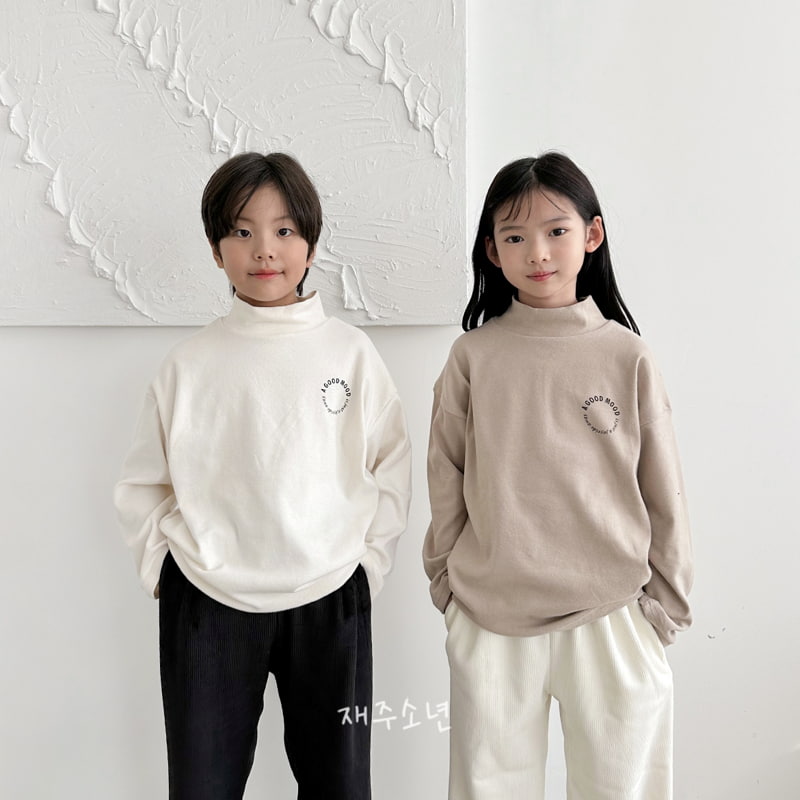 Witty Boy - Korean Children Fashion - #childofig - Mood Mockneck Tee - 2