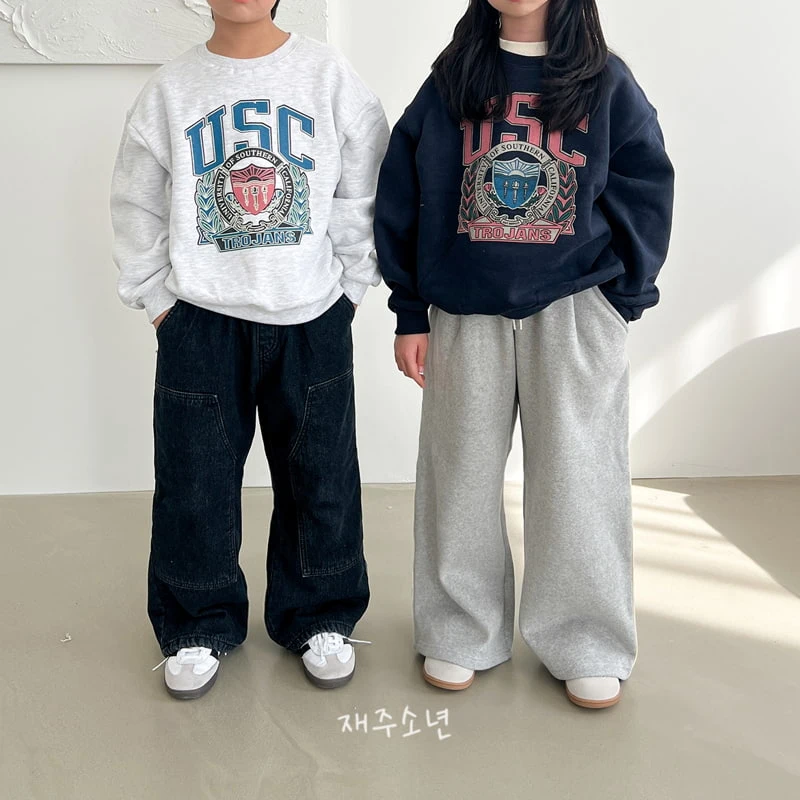 Witty Boy - Korean Children Fashion - #childofig - USC Sweatshirt - 7