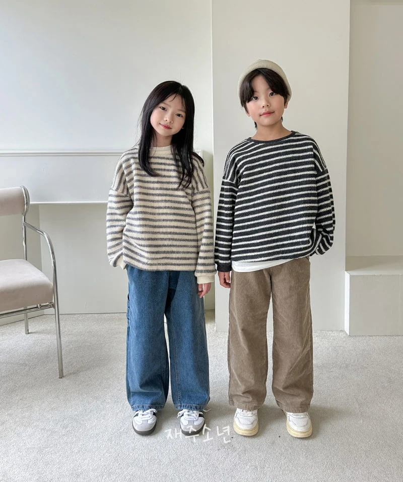 Witty Boy - Korean Children Fashion - #childofig - Creamy Corduroy Pants - 6