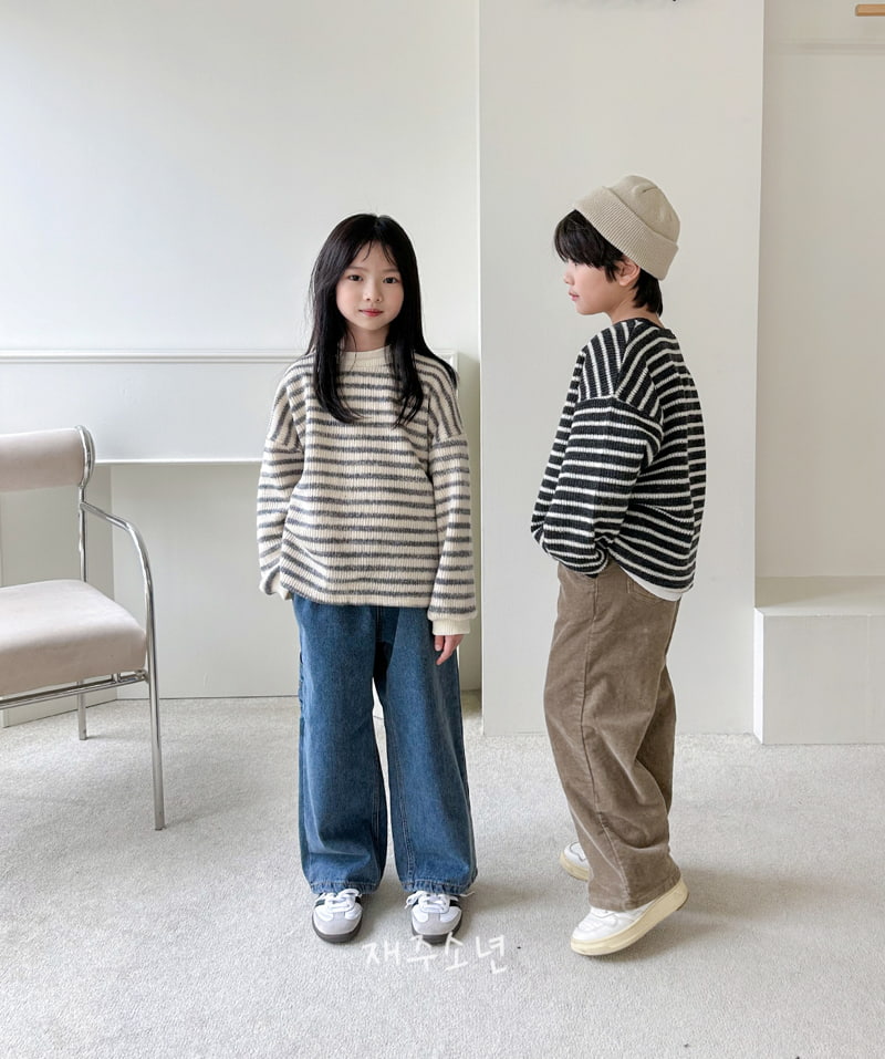 Witty Boy - Korean Children Fashion - #childofig - Creamy Corduroy Pants - 7