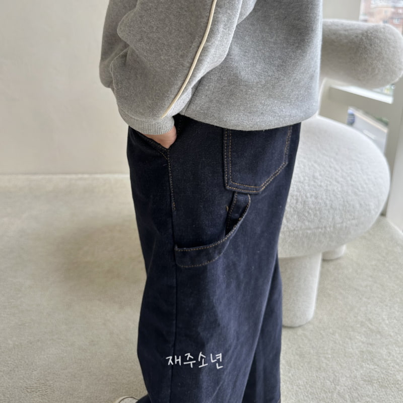 Witty Boy - Korean Children Fashion - #childofig - Hip Carpenter Pants - 2