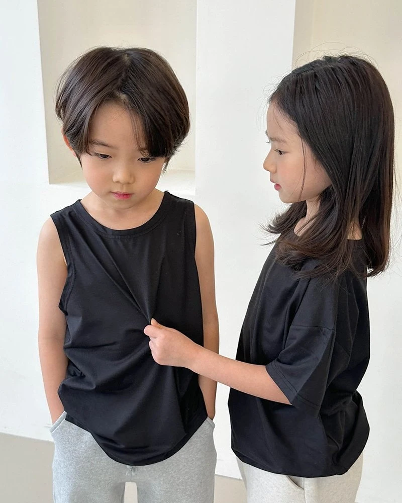 Witty Boy - Korean Children Fashion - #childrensboutique - Easy Warm Inner Short Sleeve Tee - 9