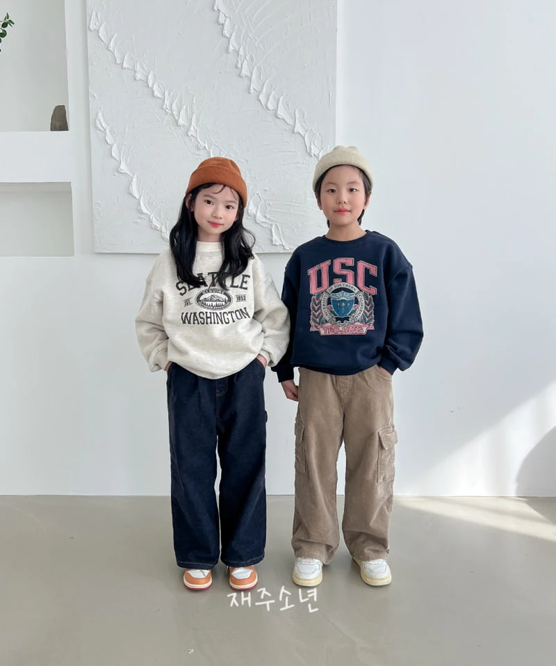 Witty Boy - Korean Children Fashion - #designkidswear - USC Sweatshirt - 10