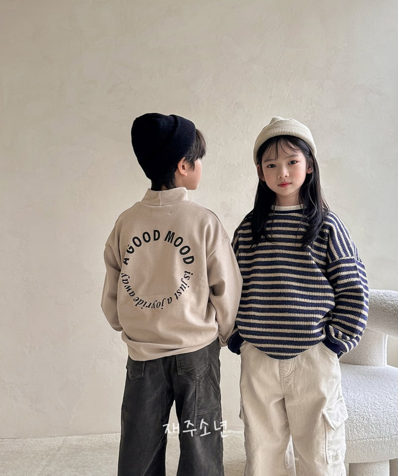 Witty Boy - Korean Children Fashion - #discoveringself - Mood Mockneck Tee - 5