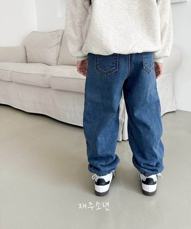 Witty Boy - Korean Children Fashion - #designkidswear - Winter Daily Denim Jogger Pants - 4