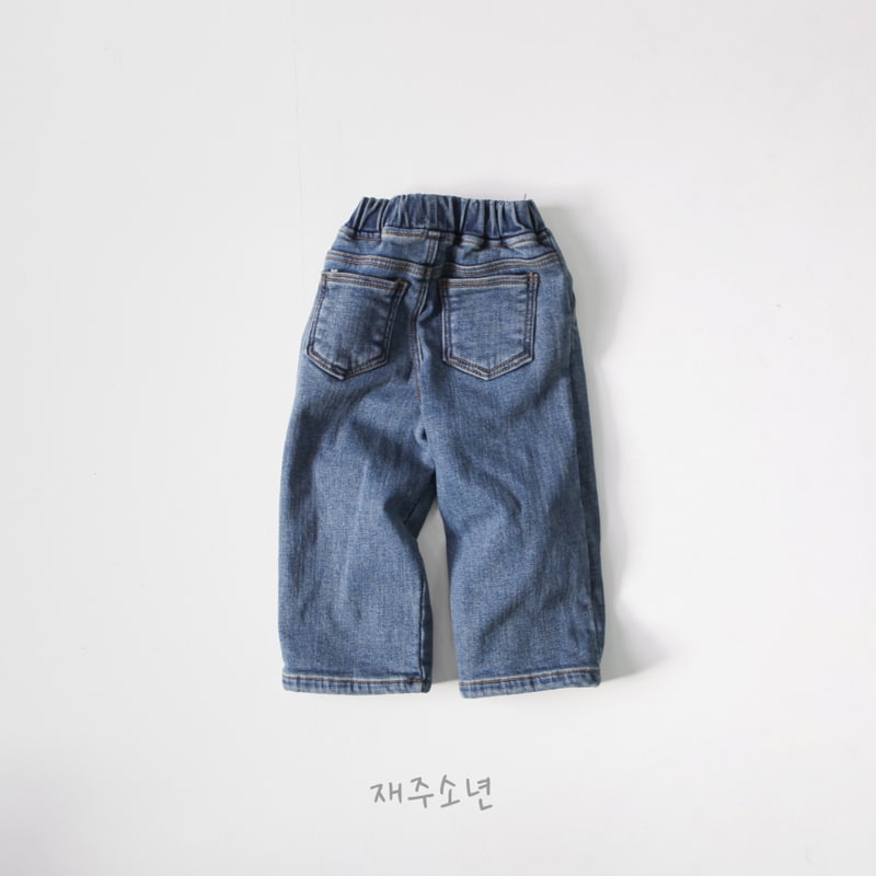 Witty Boy - Korean Children Fashion - #discoveringself - Winter Daily Denim Straight Pants - 3