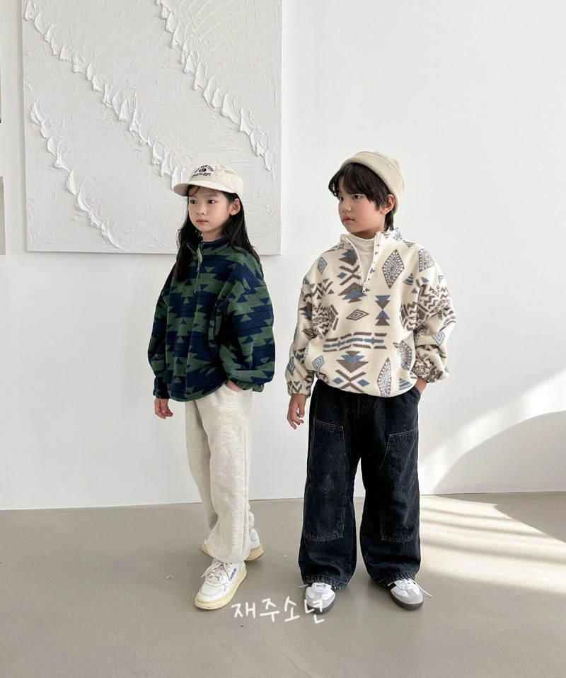 Witty Boy - Korean Children Fashion - #discoveringself - Patchwork Denim Pants - 10