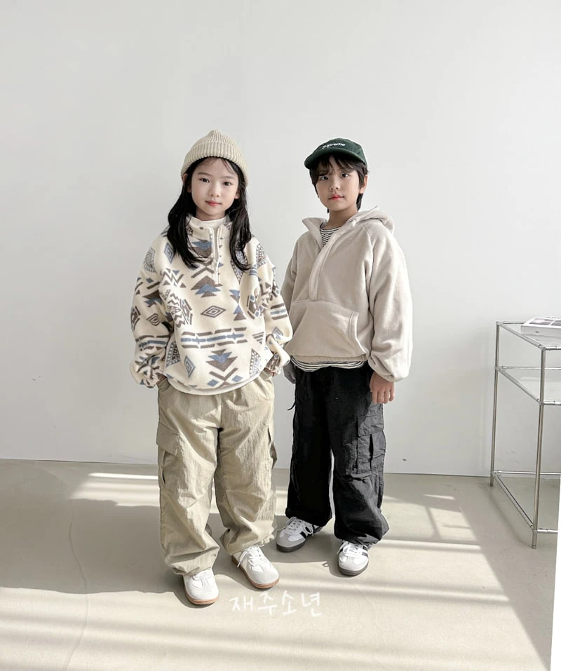 Witty Boy - Korean Children Fashion - #kidsstore - Camper Fleece Anorak - 10