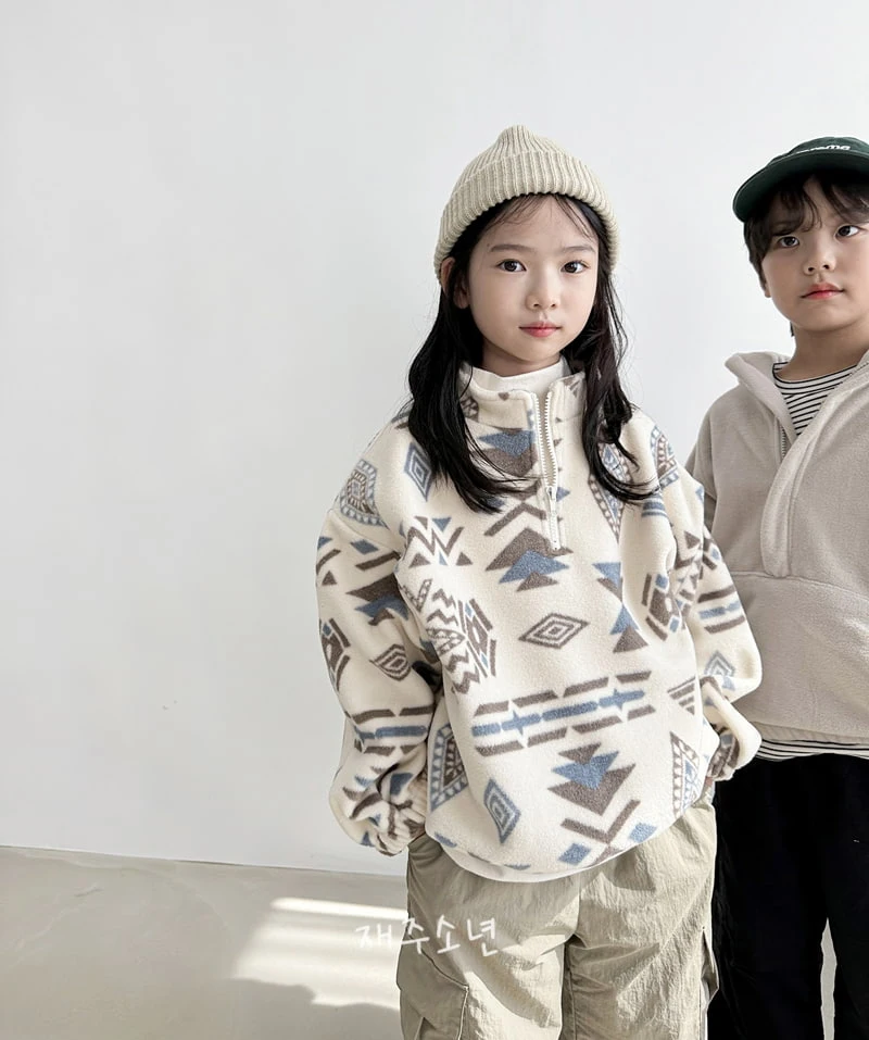 Witty Boy - Korean Children Fashion - #kidzfashiontrend - Camper Fleece Anorak - 11