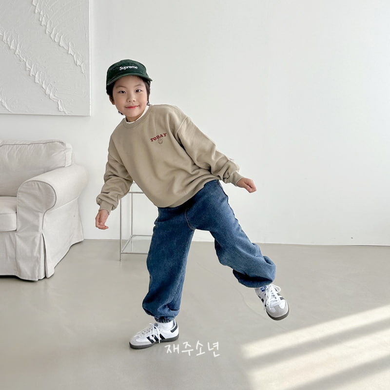 Witty Boy - Korean Children Fashion - #kidzfashiontrend - Winter Daily Denim Jogger Pants - 8