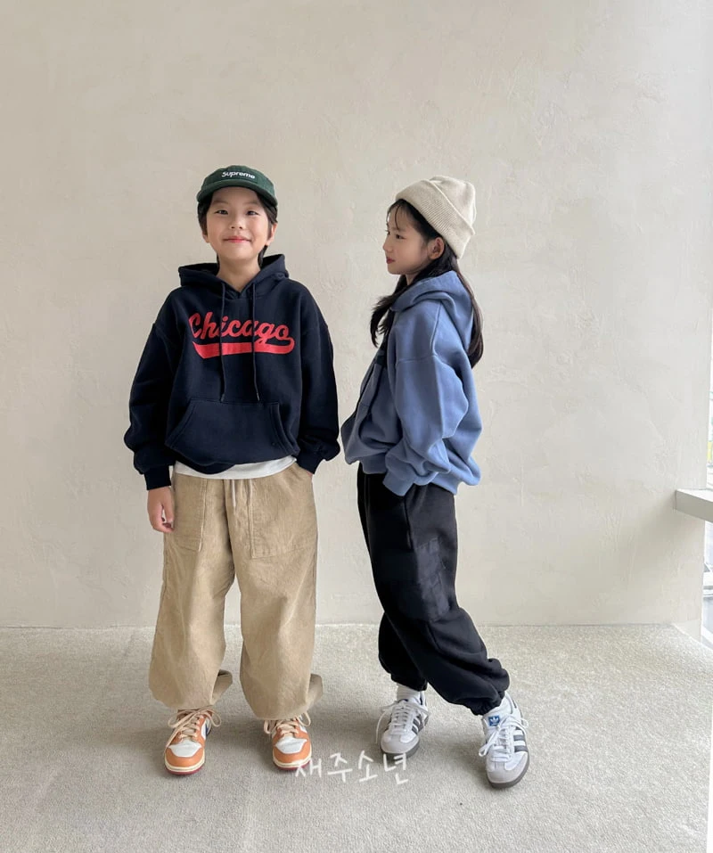 Witty Boy - Korean Children Fashion - #minifashionista - Chicago Hoodie - 5