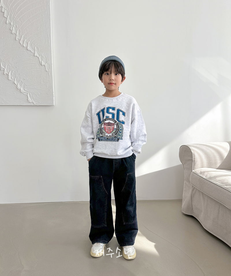 Witty Boy - Korean Children Fashion - #minifashionista - USC Sweatshirt - 5