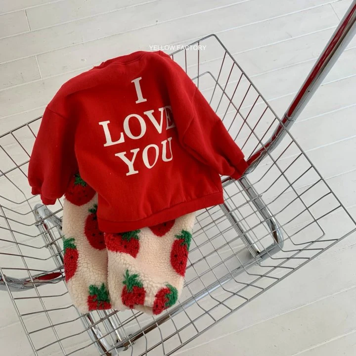 Yellow Factory - Korean Children Fashion - #discoveringself - I Love You Sweatshirts - 9