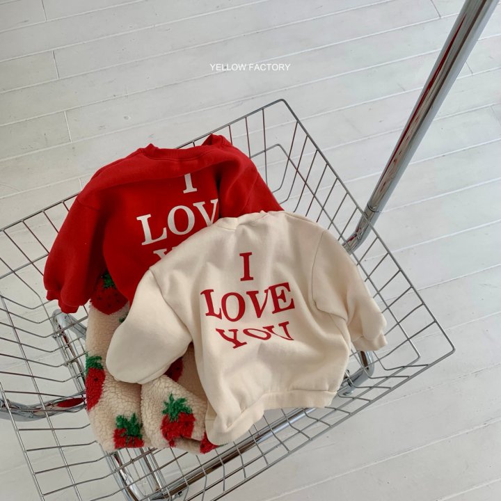 Yellow Factory - Korean Children Fashion - #todddlerfashion - I Love You Sweatshirts - 3