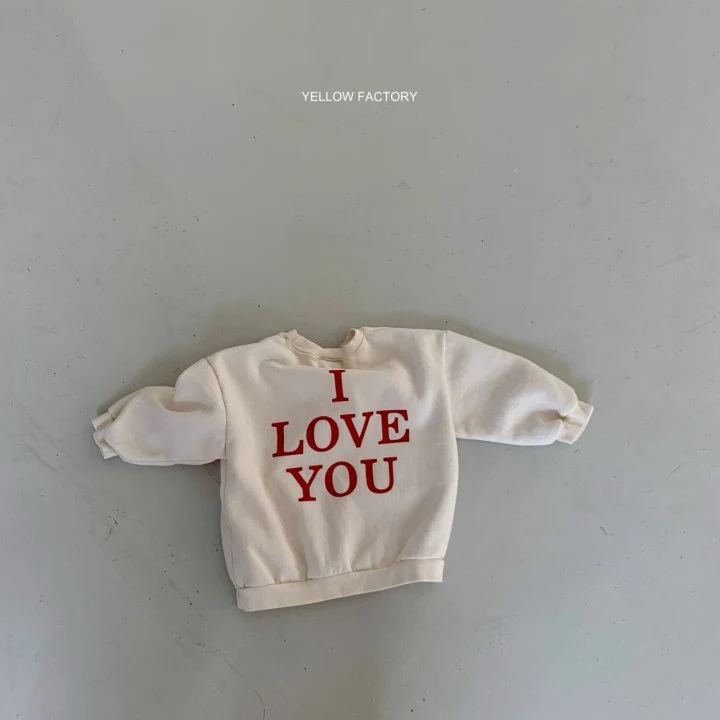 Yellow Factory - Korean Children Fashion - #todddlerfashion - I Love You Sweatshirts - 4